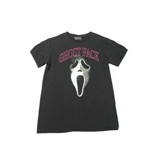Ghost Face The Icon Of Halloween Graphic T-shirt Men Small Black Short Sleeve‎